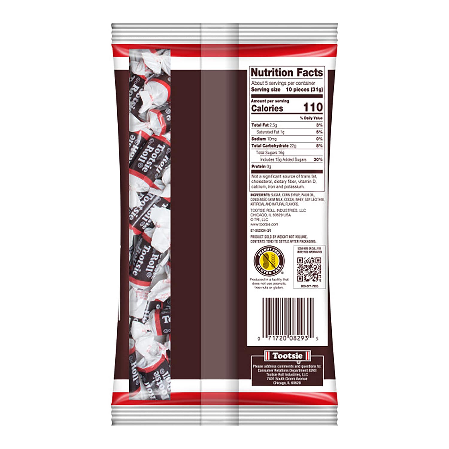 Tootsie Rolls, 50-pc Pack.