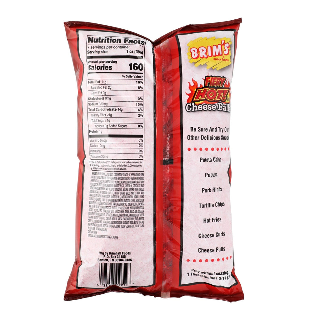 Brim's Fiery Hot Cheese Balls, 1 ct.