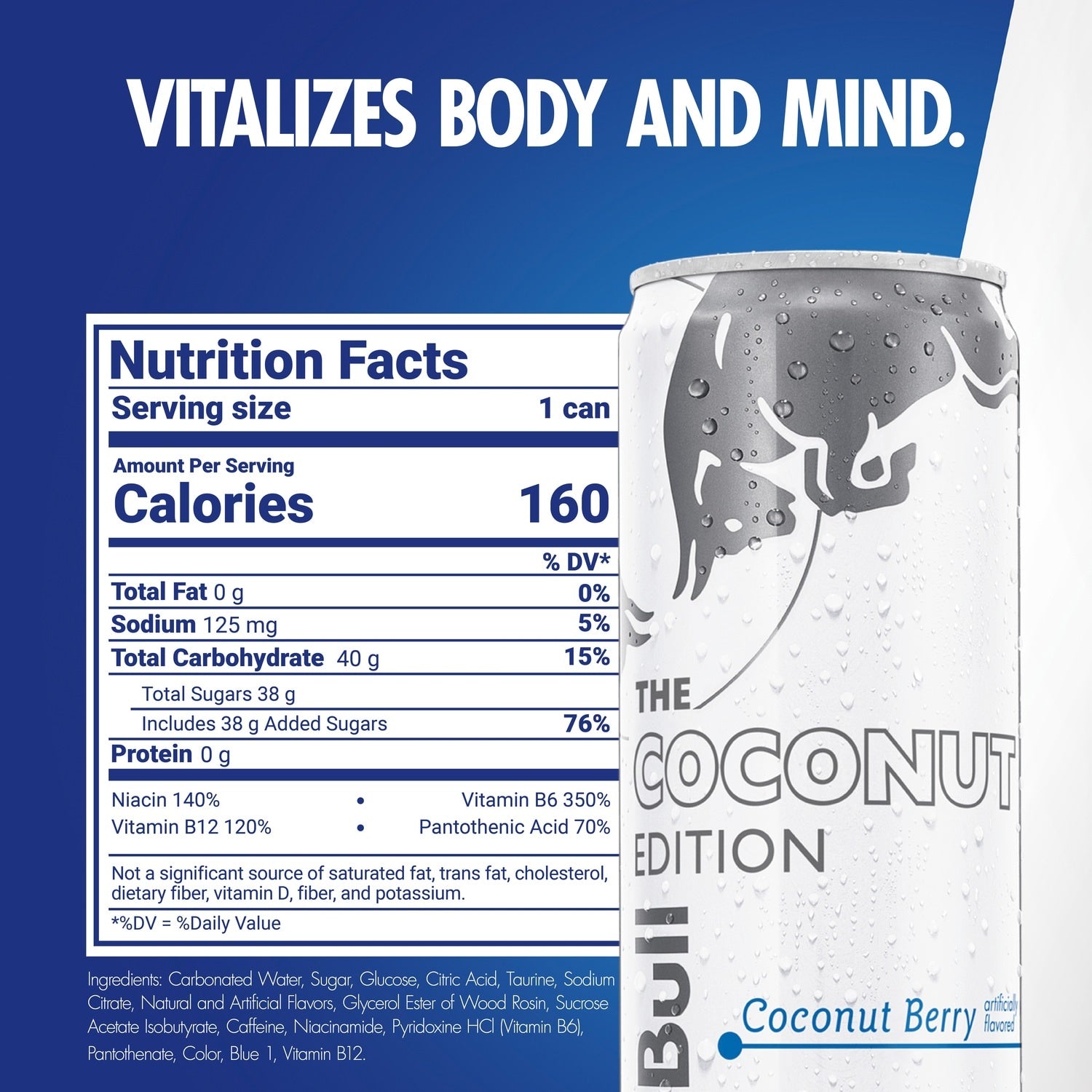 Red Bull Coconut Edition Coconut Berry Flavored Energy Drink, 1-ct.