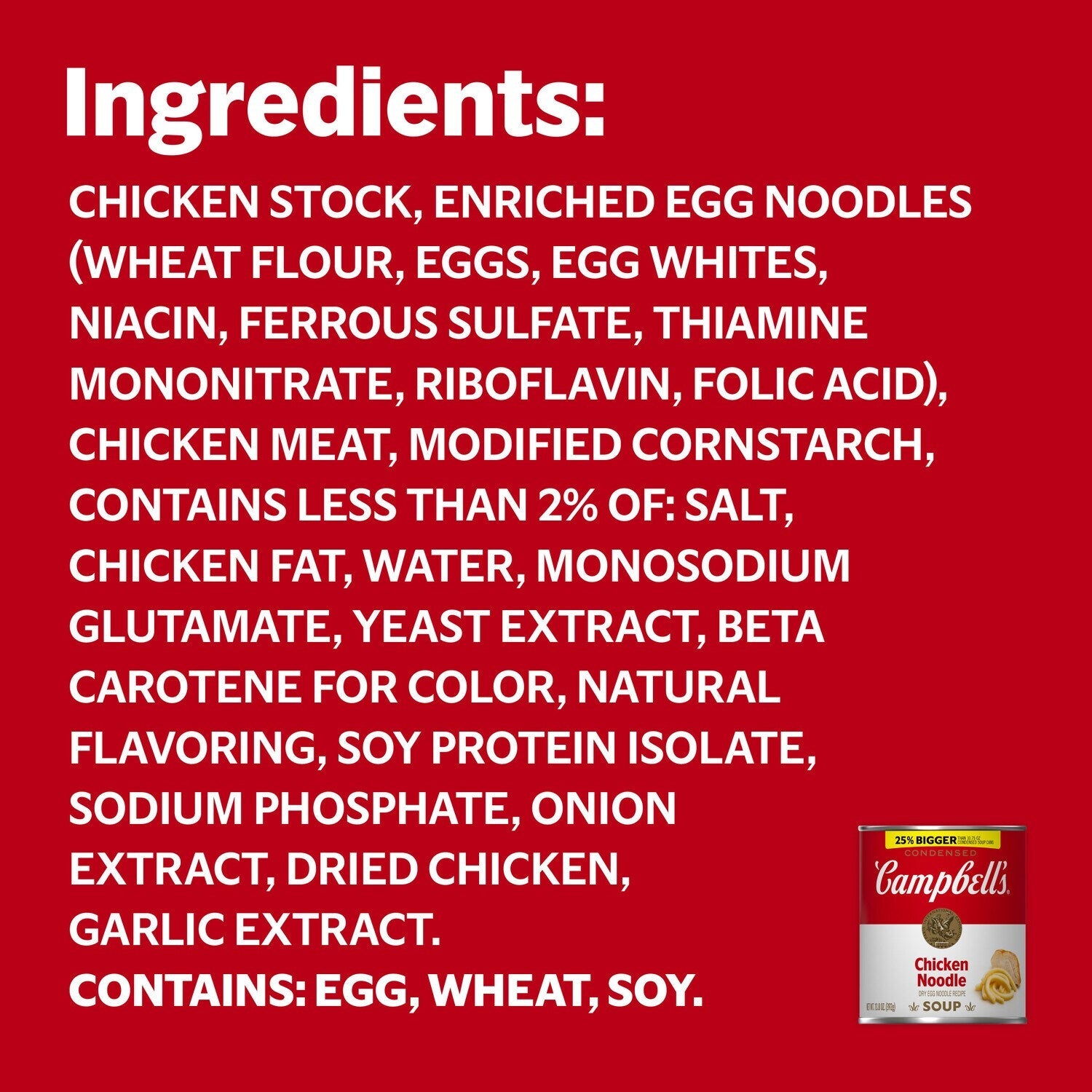 Campbell's Condensed Chicken Noodle Soup Cans, 13.8-oz. Cans