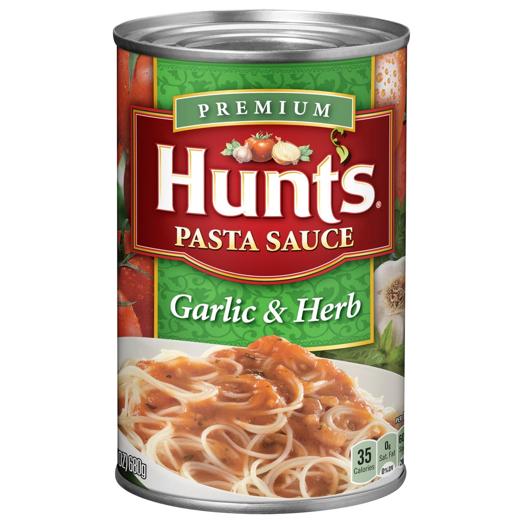 Conagra Brands Hunt's Garlic &amp; Herb Pasta Sauce, 24 oz.