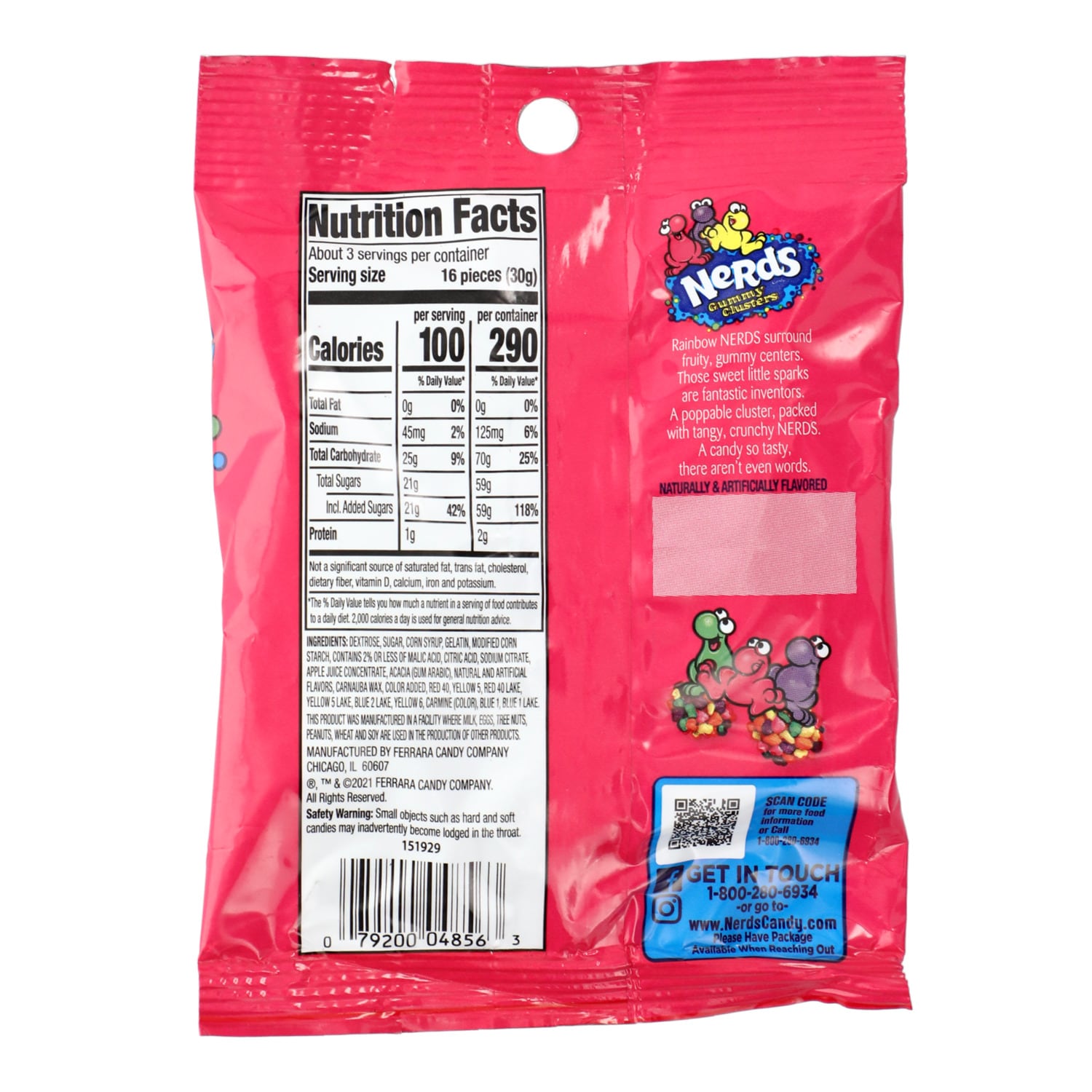 Nerds Candy Gummy Clusters, 3-oz. Bags