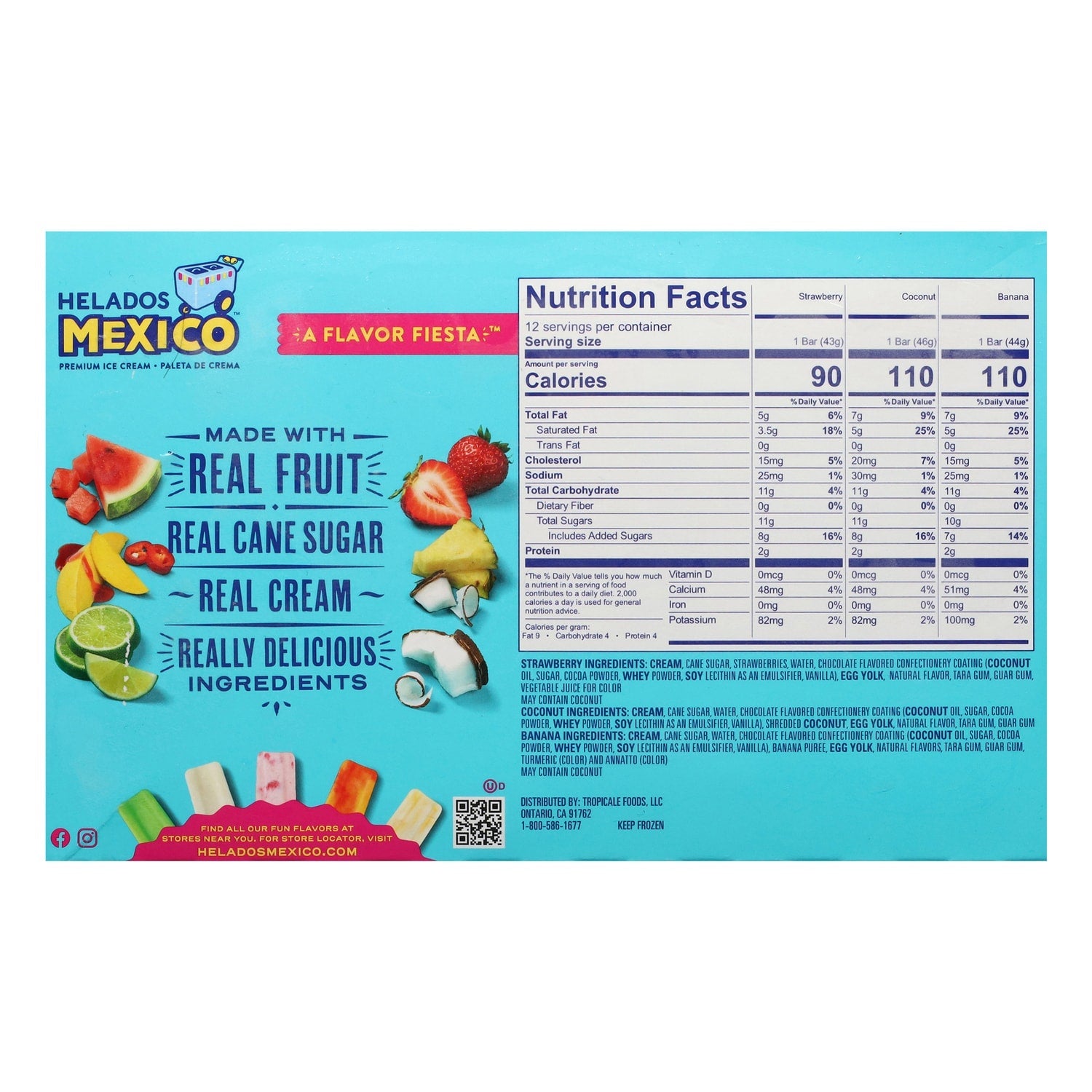Helados Mexico Choco Dipped Minis Variety Pack, 12-pc Pack.