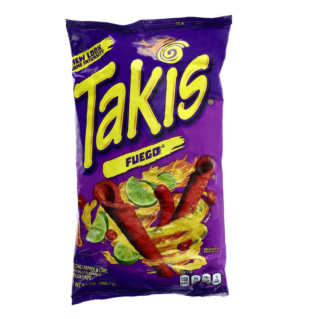 Takis Fuego Hot Chili Pepper &amp; Lime Tortilla Chips, 1-ct.