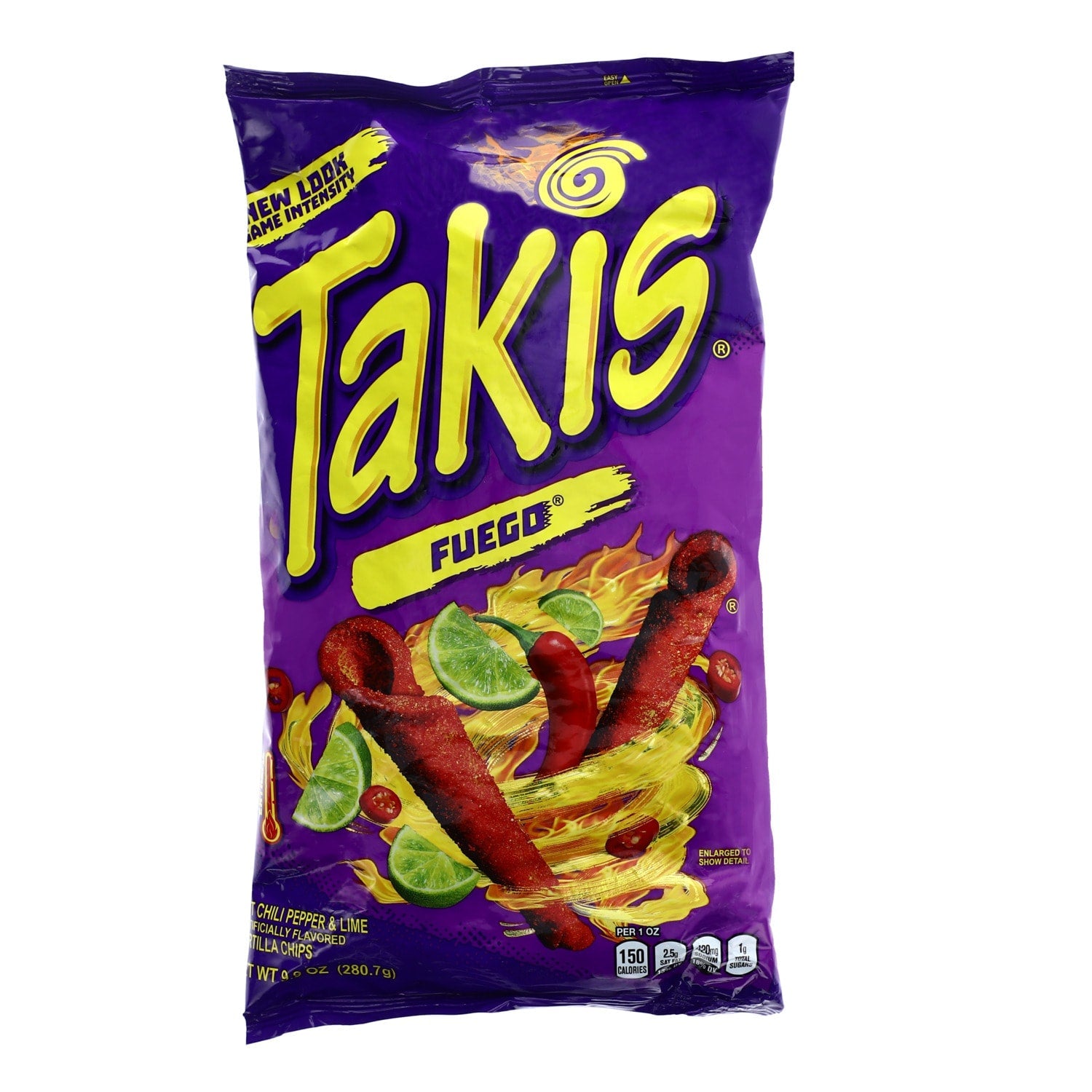 Takis Fuego Hot Chili Pepper &amp; Lime Tortilla Chips, 1-ct.