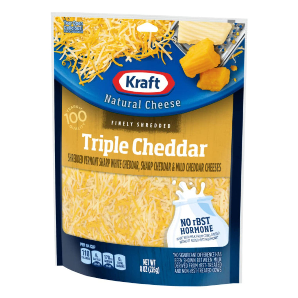 Kraft Finely Shredded Triple Cheddar Cheese, 1-ct.