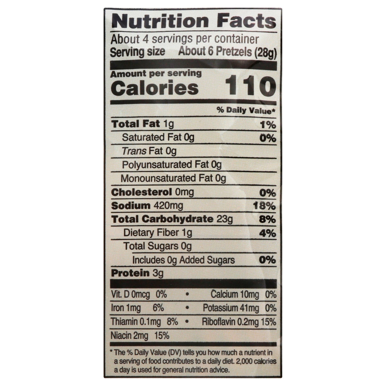 Herrâs Pub Style Thins Pretzels, 3.75 oz. Bag