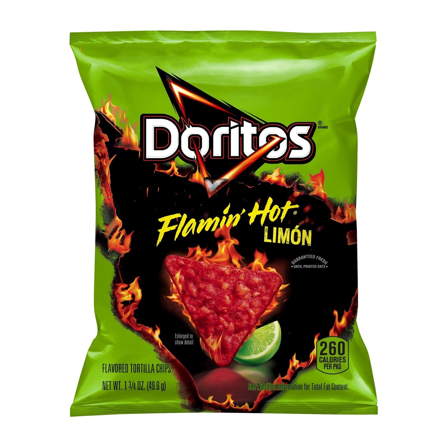 Doritos Flaminâ Hot LimÃ³n Tortilla Chips, 1.75 oz. Bag