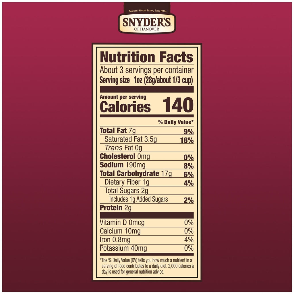 Snyder's of Hanover Pretzel Pieces - Honey Mustard and Onion, 3.5 oz.
