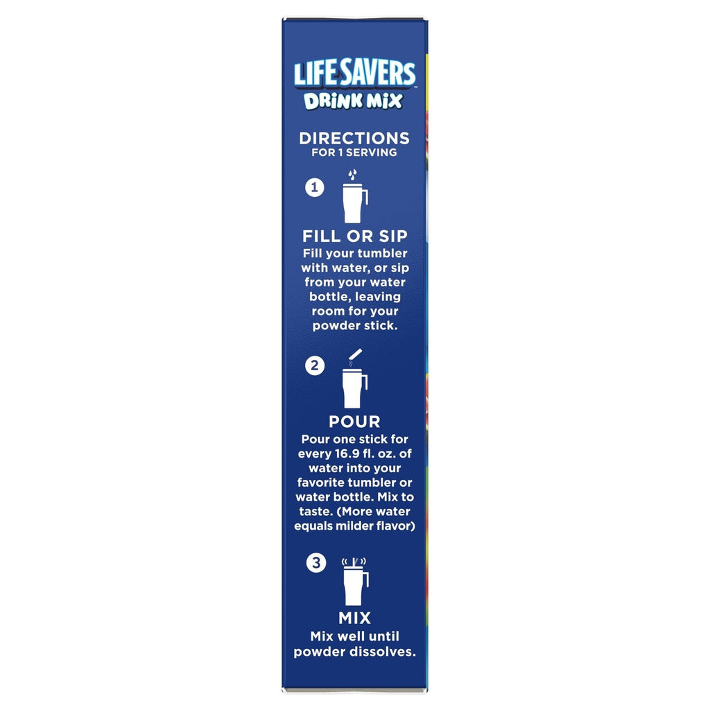 Life Savers Cherry Watermelon-flavored Drink Sticks, 6-pc Pack.