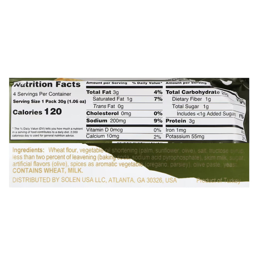 Greta Olive and Oregano Crackers, 1 ct.