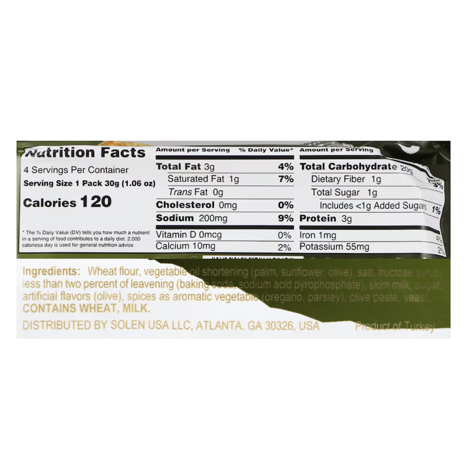 Greta Olive and Oregano Crackers, 1 ct.
