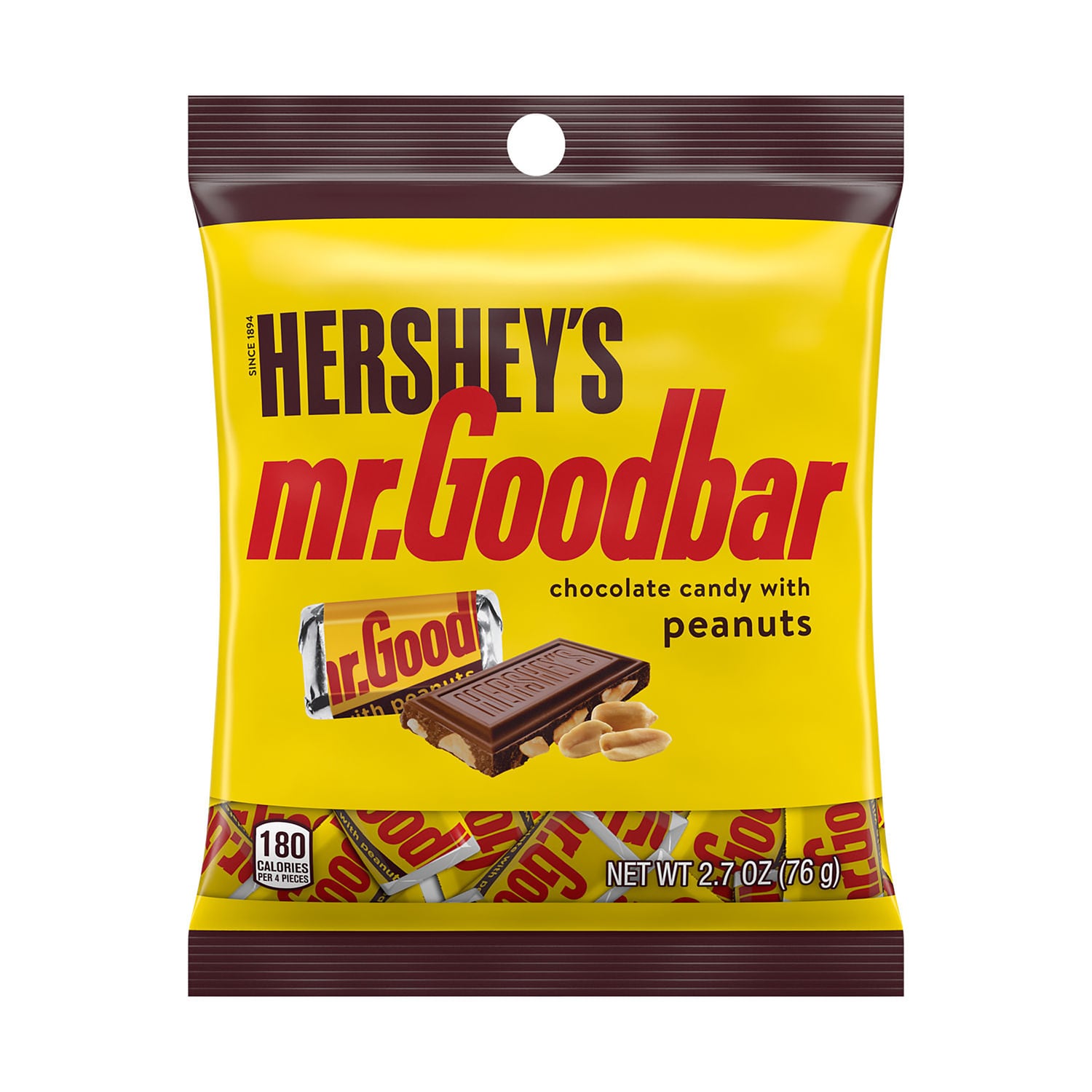 Hershey's Mr. Goodbar Chocolate Candy With Peanuts, 4-pc Pack.