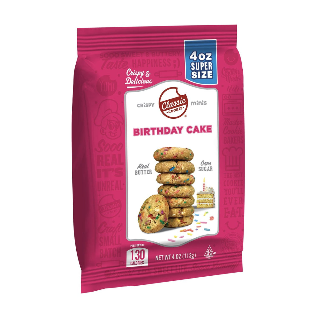 Classic Cookies Mini Cookies - Birthday Cake, 4-oz. Bags