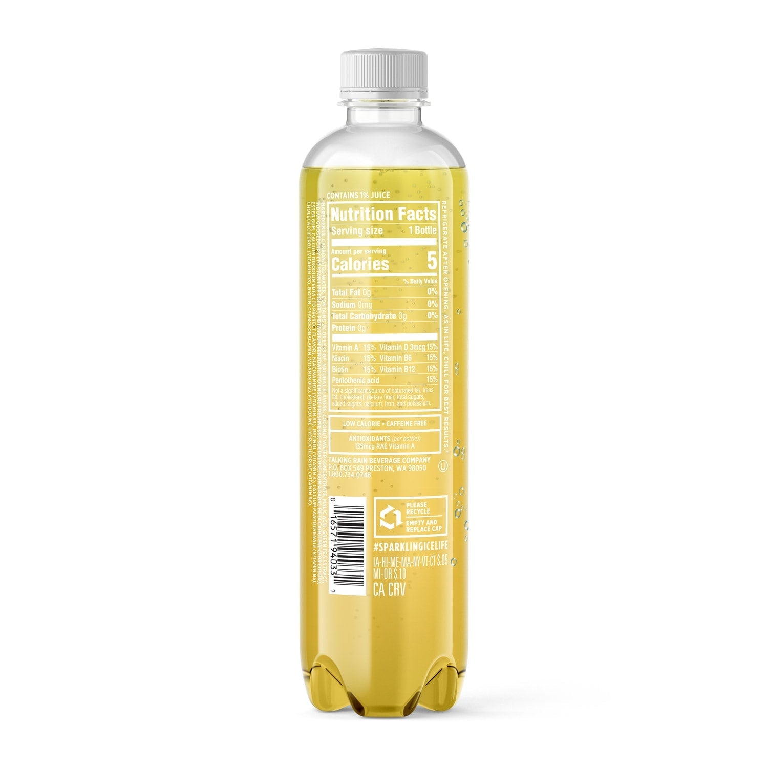 Sparkling Ice Zero Sugar Coconut Pineapple Sparkling Water 17 fl oz
