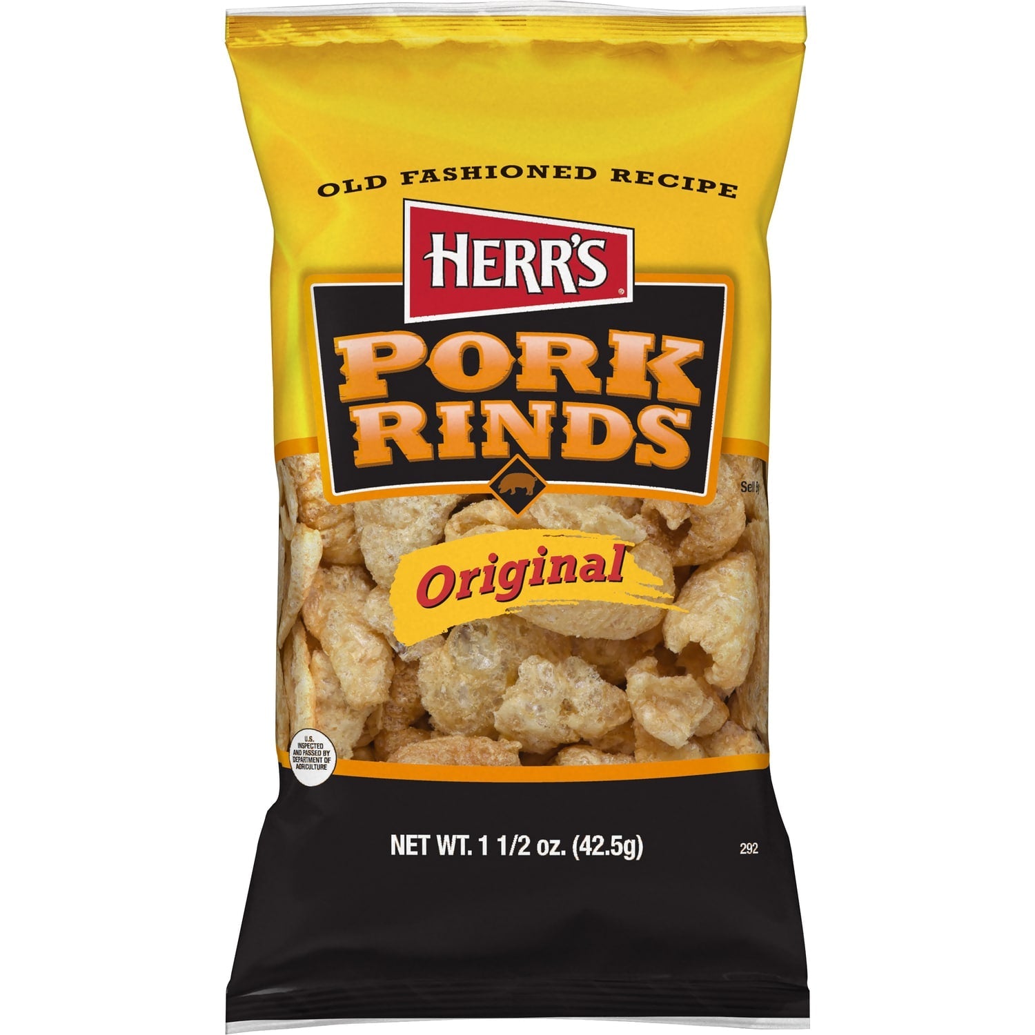 Herr's Original Pork Rinds, 1.5 oz Bag