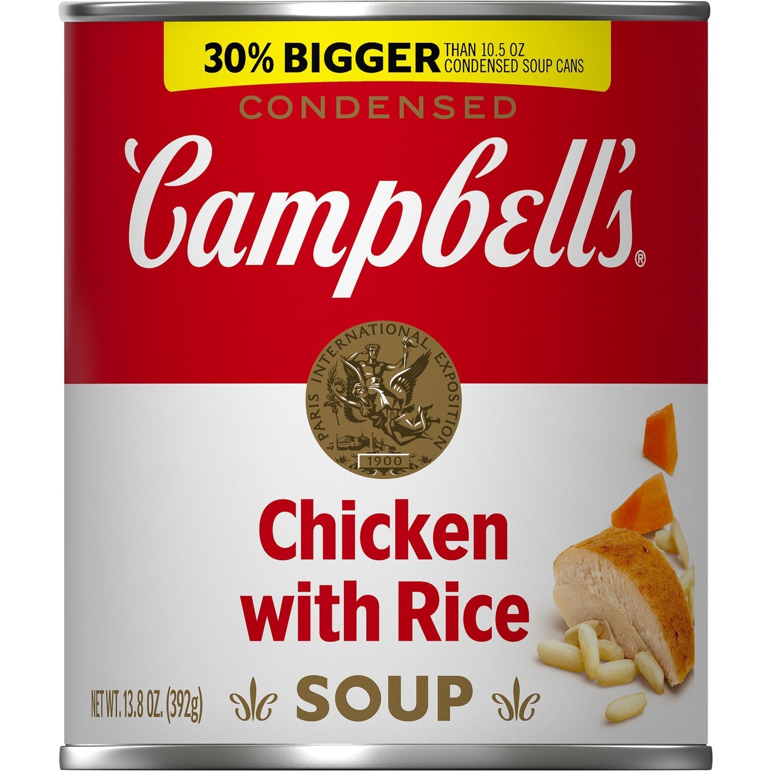 Campbellâs Condensed Chicken with Rice Soup, 13.8-oz. Cans