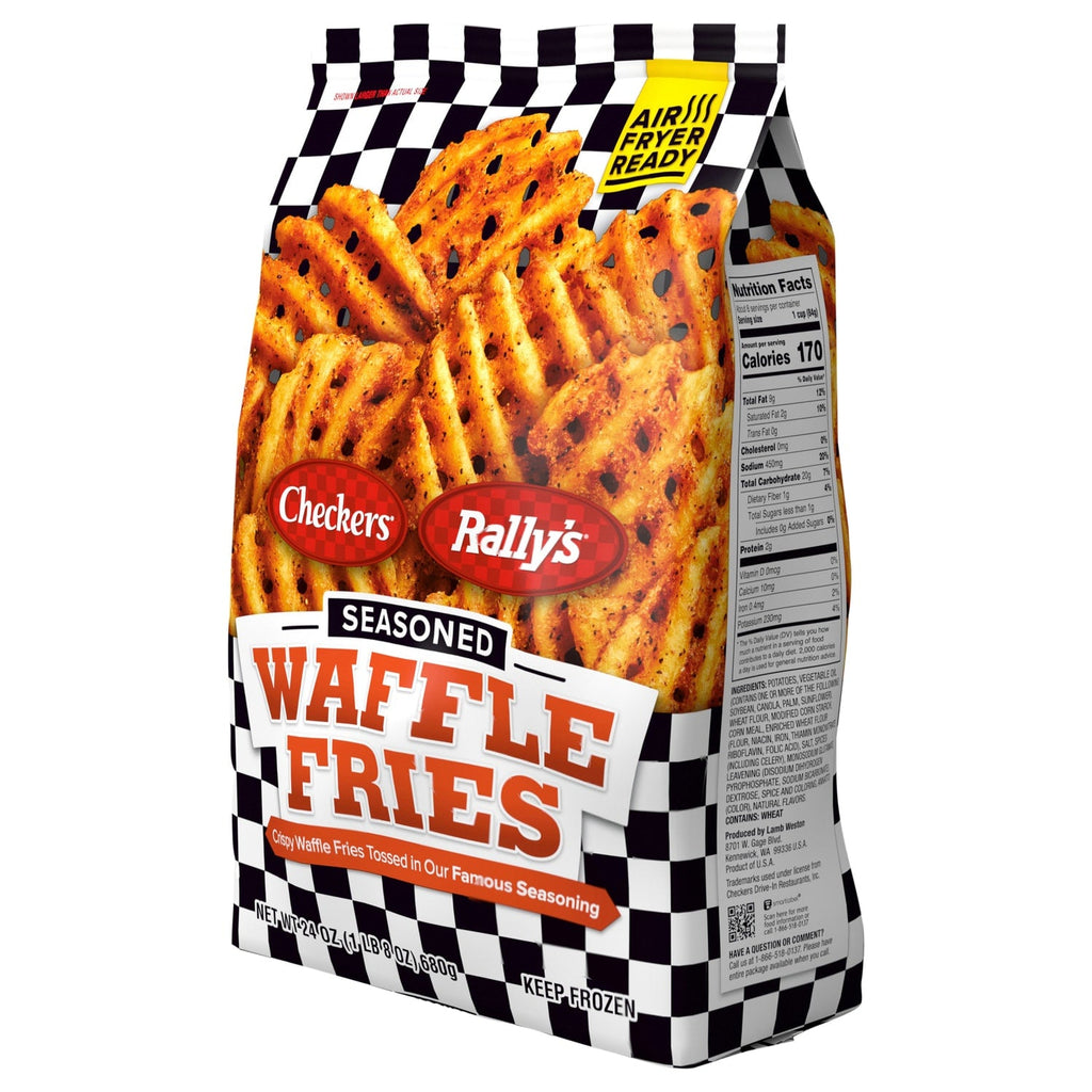 Lamb Weston Checkers/Rally's Seasoned Waffle Fries 24 oz