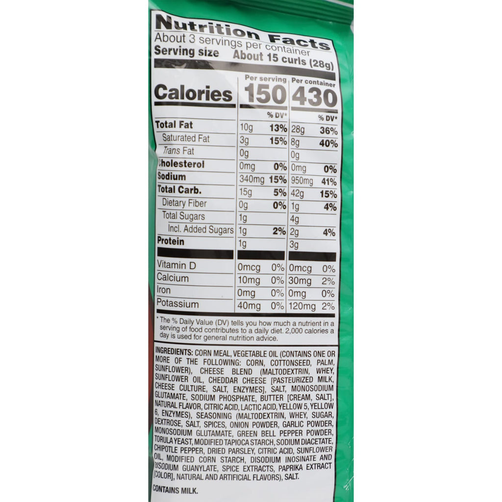 Herrâs Jalapeno Popper Cheese Curls, 2.75 oz.