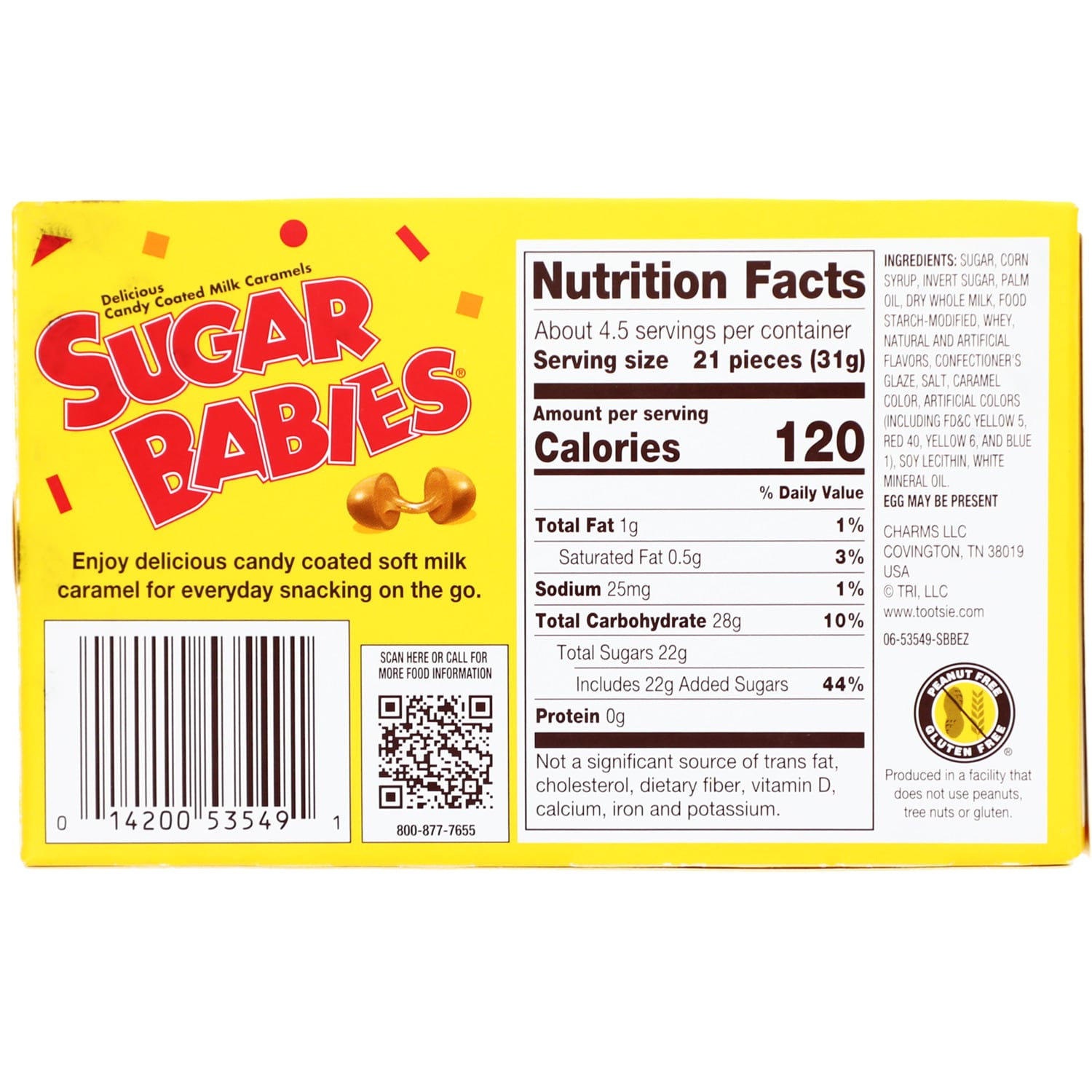 Sugar Babies Milk Caramel Candies, 5 oz.