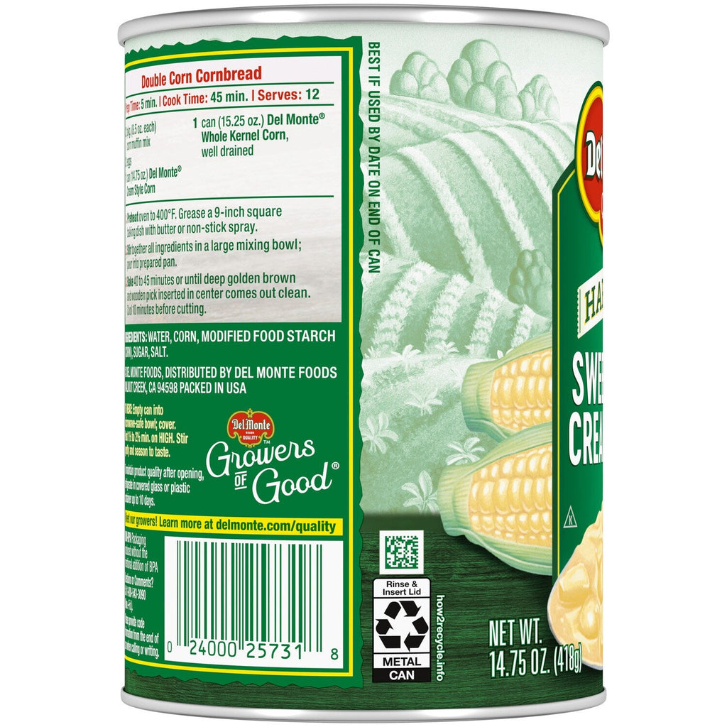 Del Monte Harvest Cream Style Sweet Corn, 14.7-oz. Cans