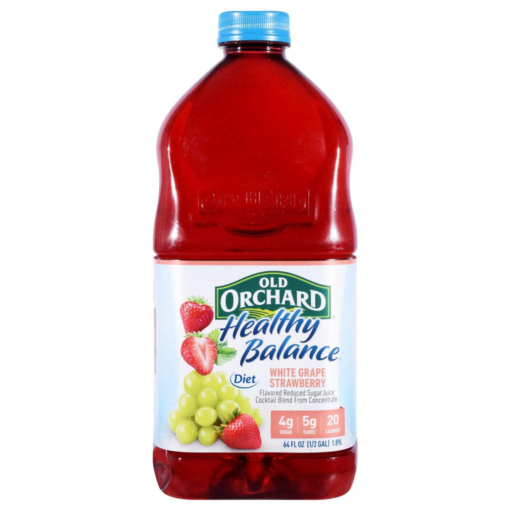 Old Orchard Healthy Balance Diet White Grape Strawberry Juice, 64-oz. Jugs