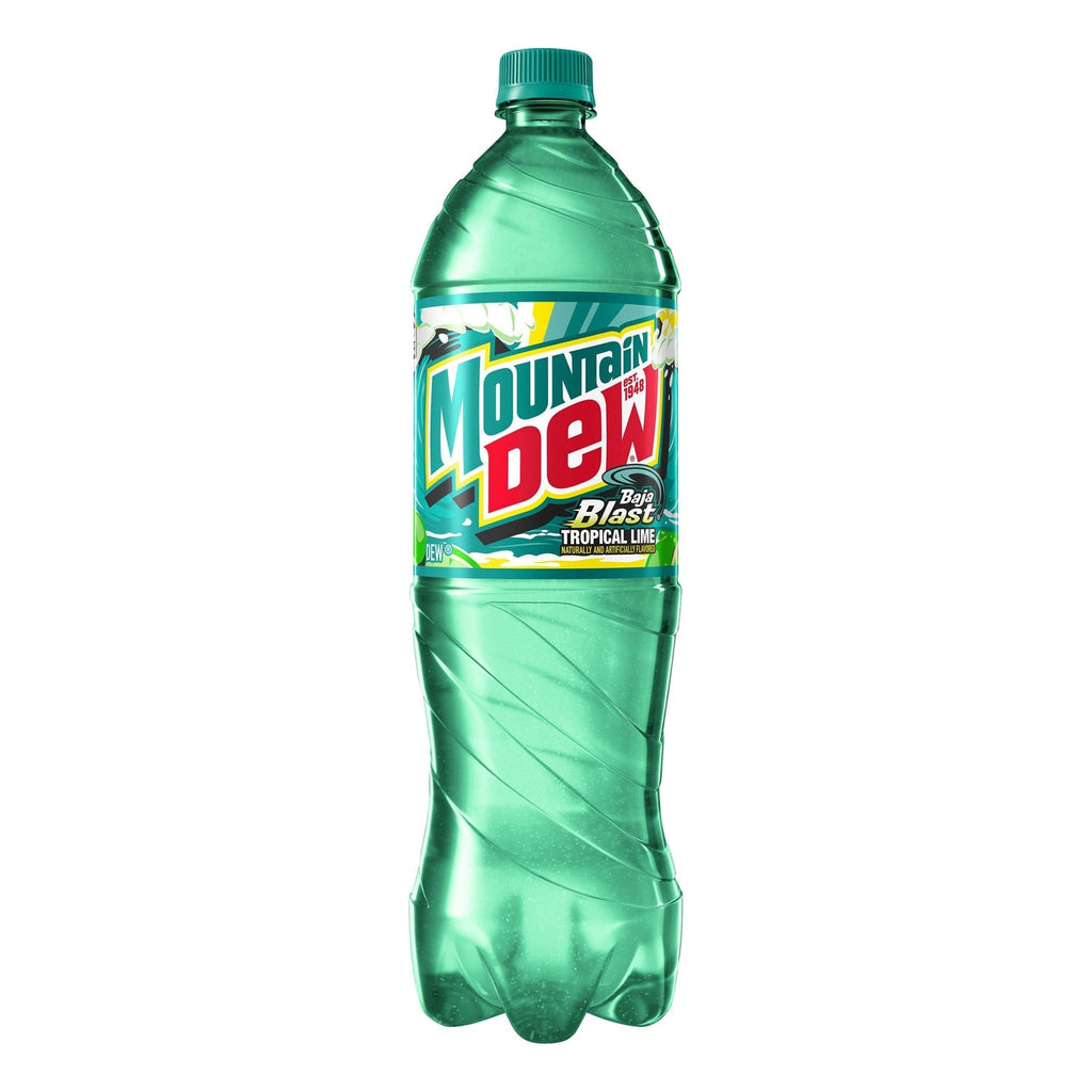 Mountain Dew Baja Blast Tropical Lime, 1.25 L Bottle