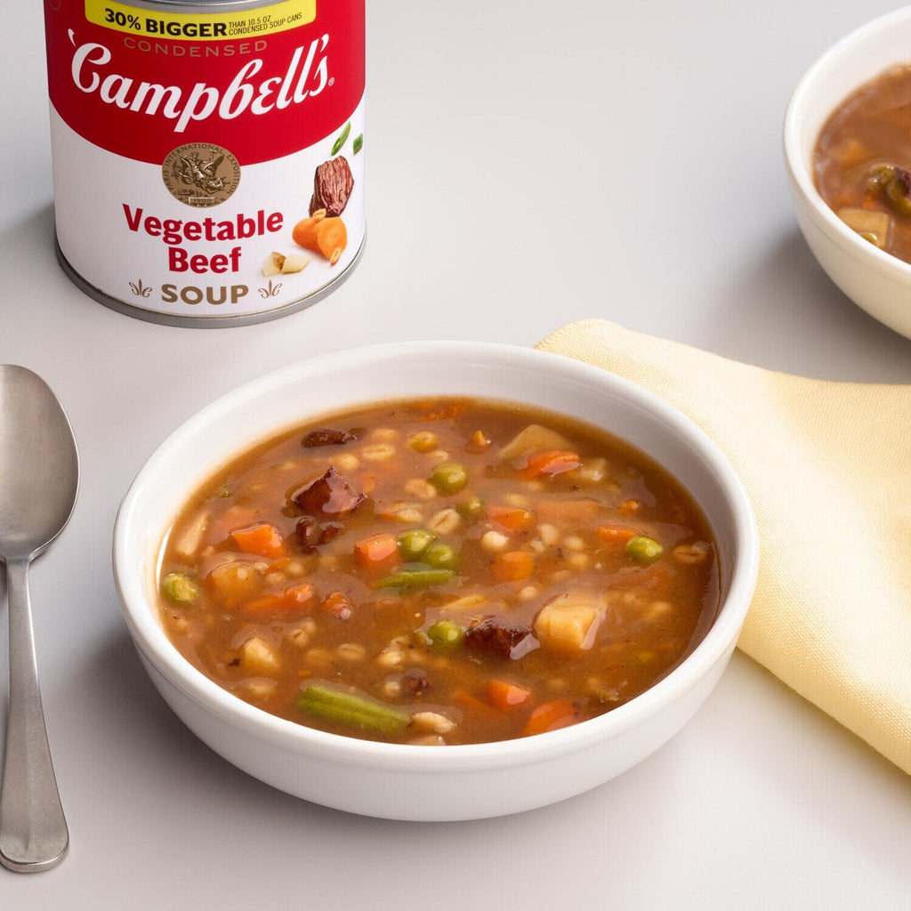 Campbell'sÂ® Condensed Vegetable Beef Soup, 13.8 oz Can