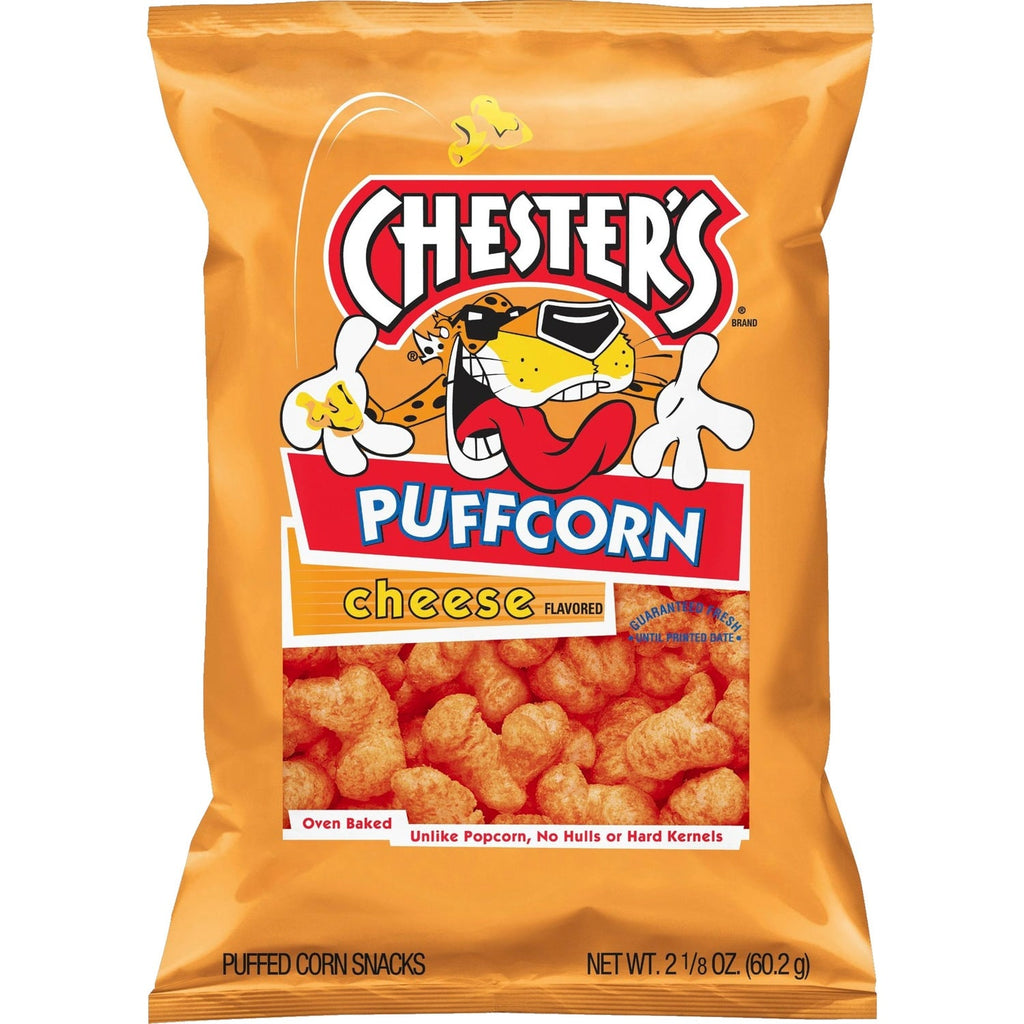 Chester's Puffcorn Puffed Corn Snacks Cheese Flavored 2 1/8 Oz
