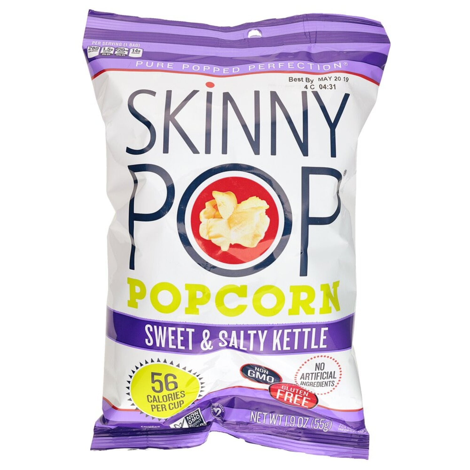SkinnyPop Sweet and Salty Kettle Popcorn, 1.9 oz. Bags