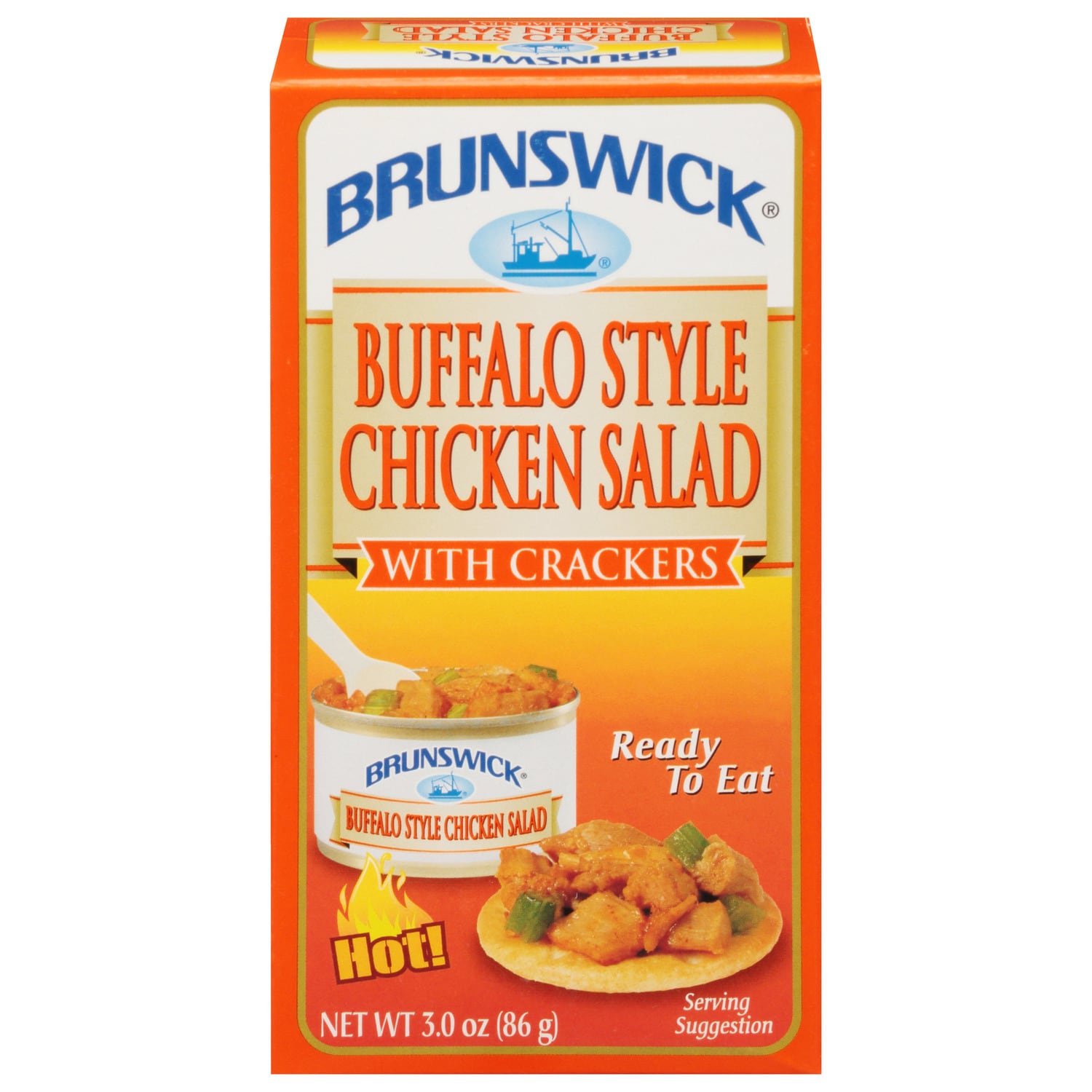 Brunswick Buffalo-Style Chicken Salad With Crackers, 1-ct.
