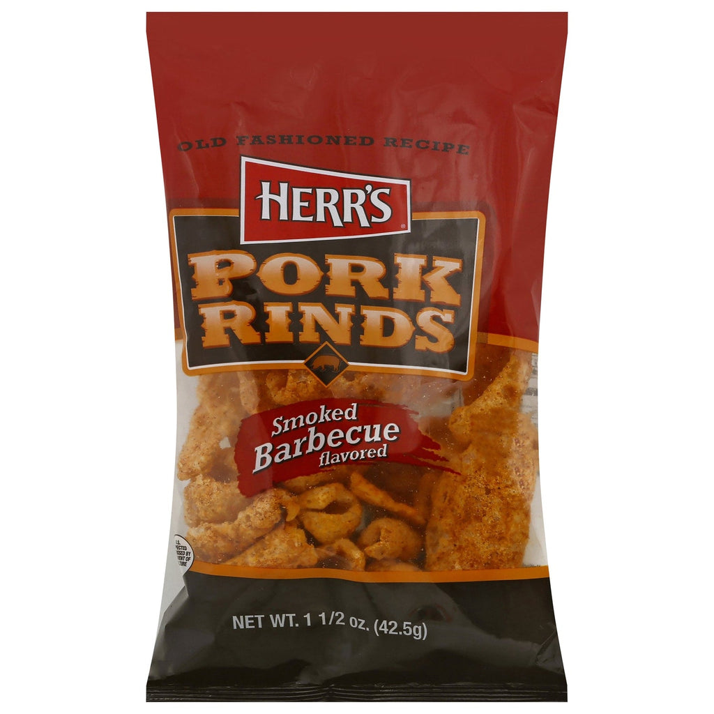 Herr's Smoked Barbecue Pork Rinds, 1-ct.