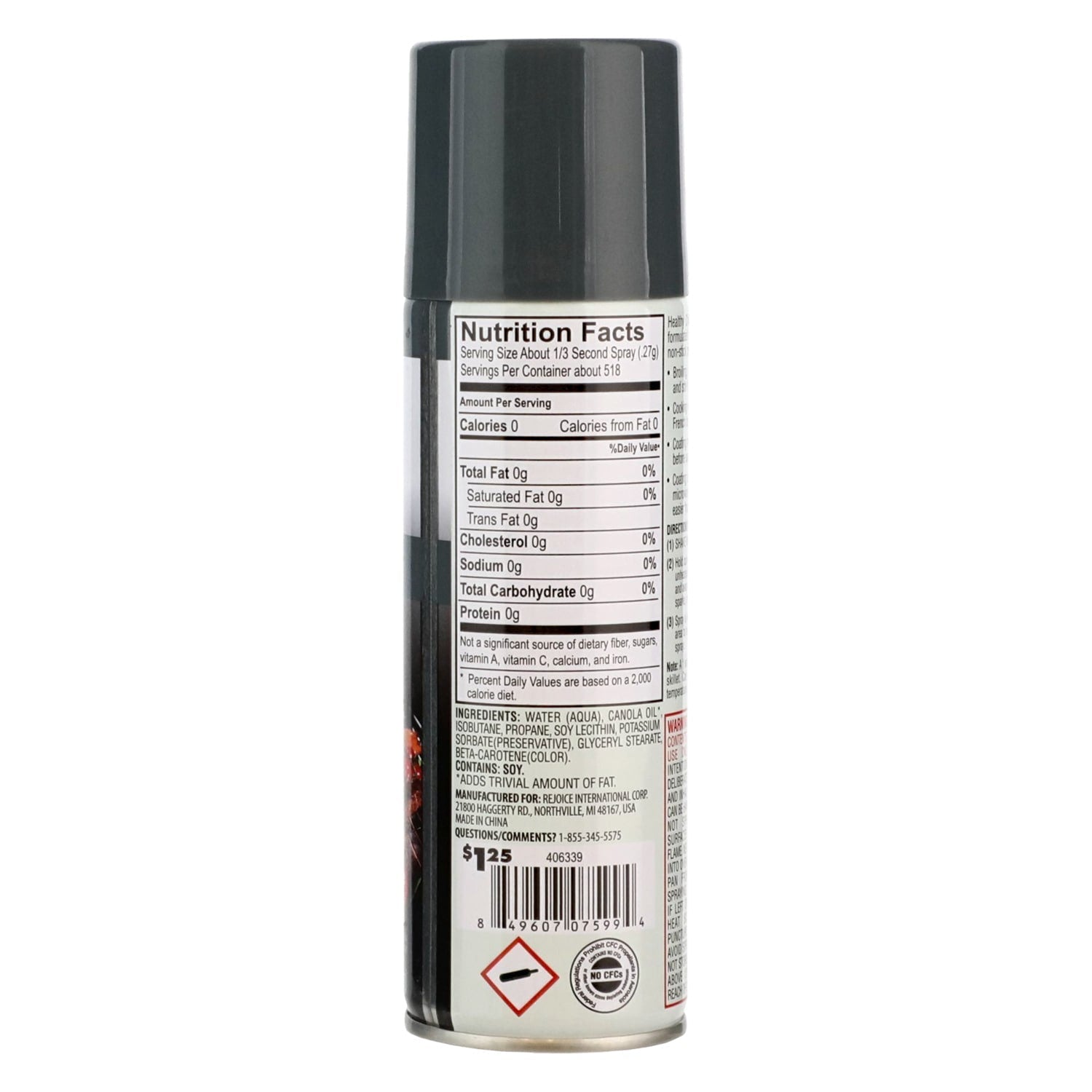 Healthy Chef Grill Spray With Vegetable Oil, 1-ct.
