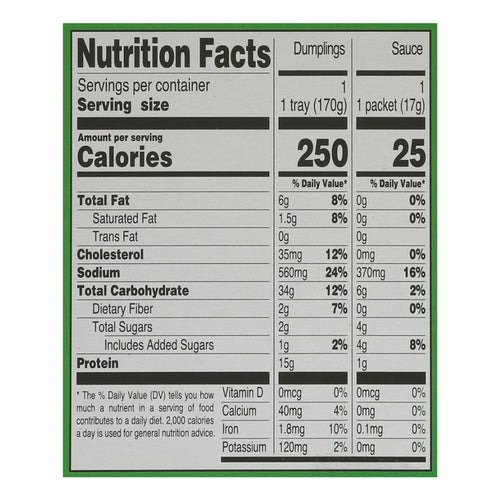 Bibigo Steamed Chicken &amp; Vegetable Dumplings 6.6 oz