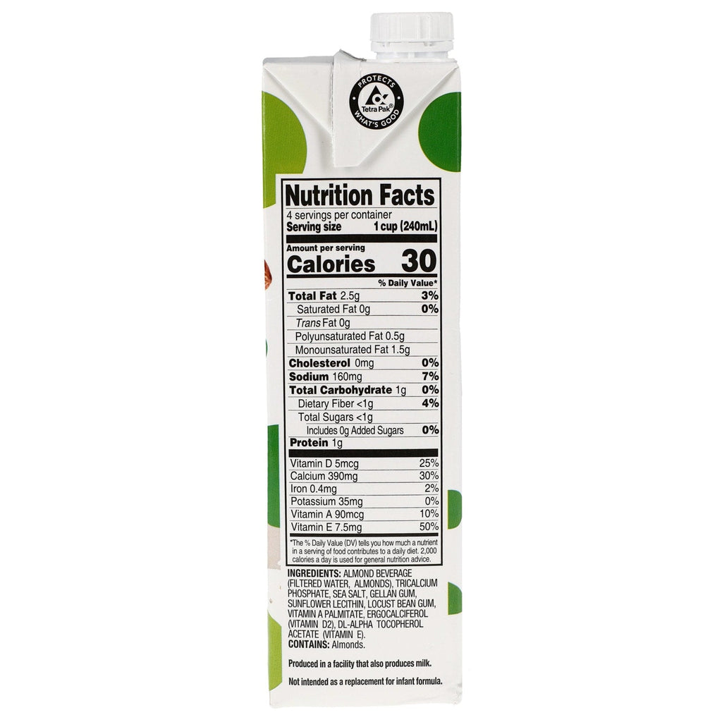 Marcelâs Modern Pantry, Unsweet Almond Milk, 32 oz.
