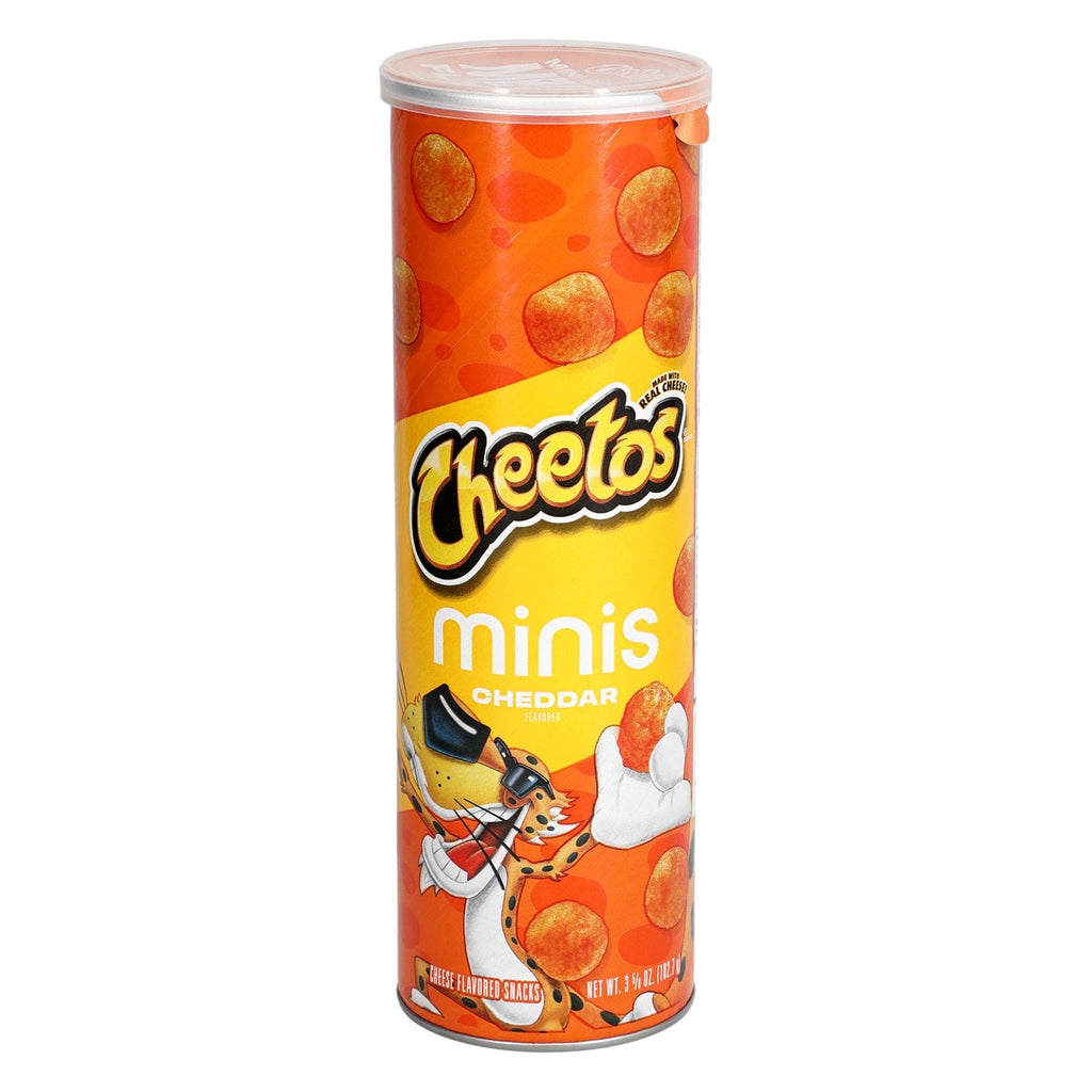 Cheetos Cheddar Flavored Minis Cheese Snacks, 1 Can