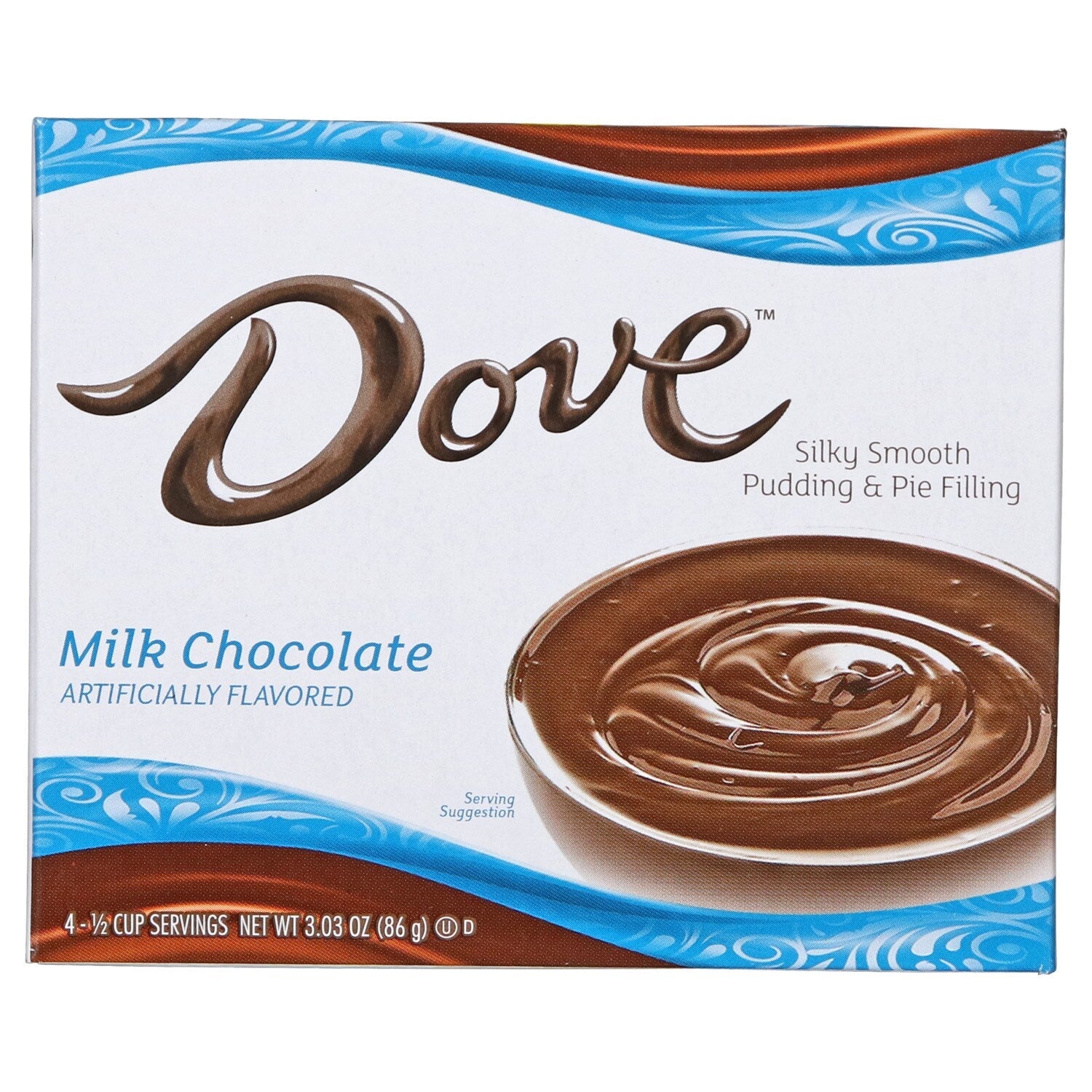 Dove Milk Chocolate Pudding, 3.22 oz. Boxes