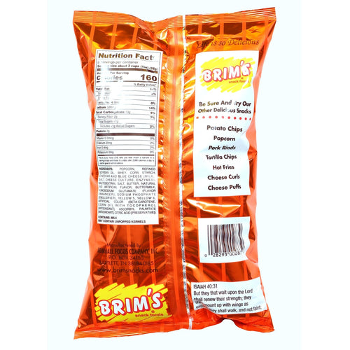 Brim's Cheese Popcorn, 6-oz. Bags
