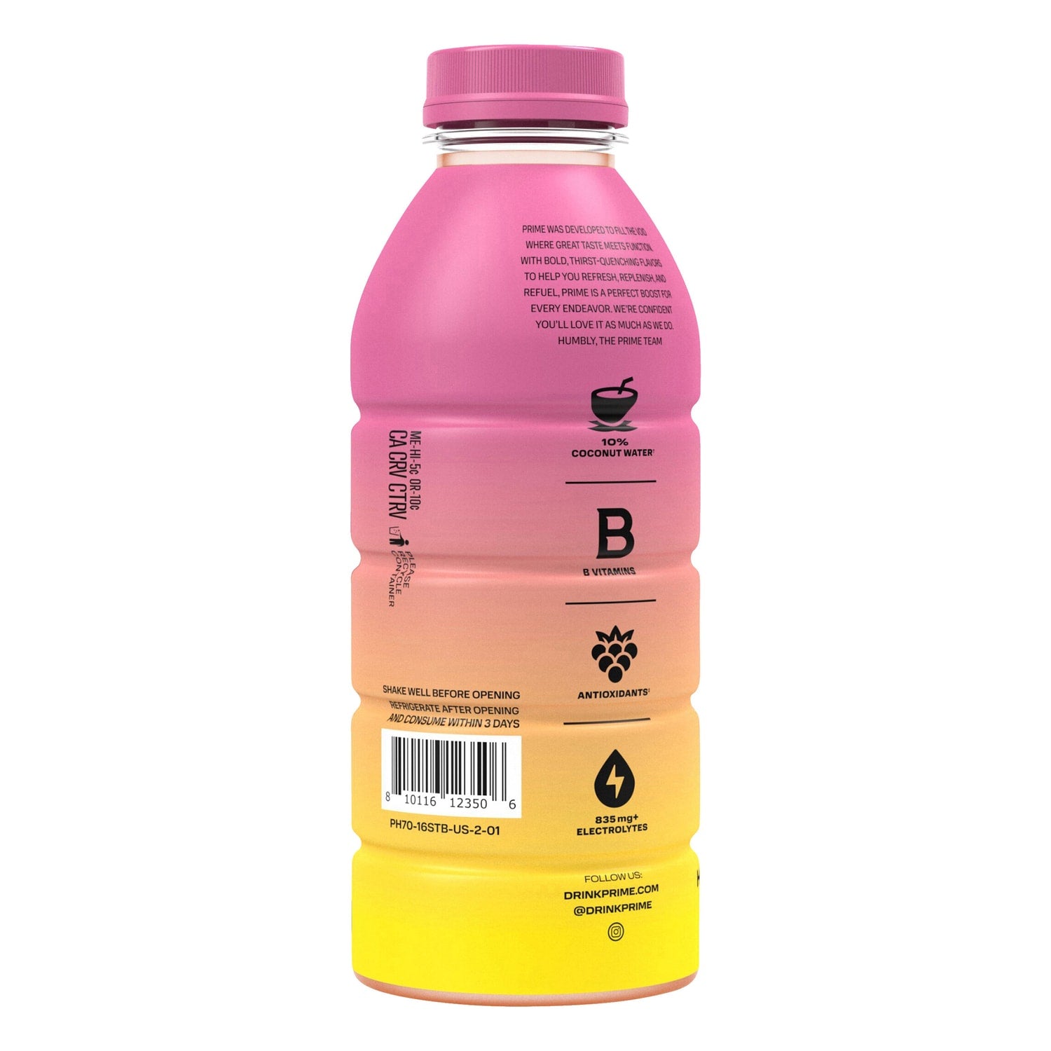 Prime Strawberry Banana Flavored Hydration Drink, 1-ct.