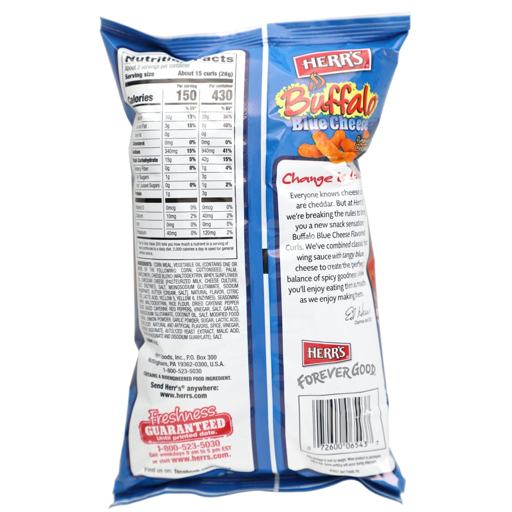 Herrâs Buffalo Blue Cheese Curls 2.75 oz