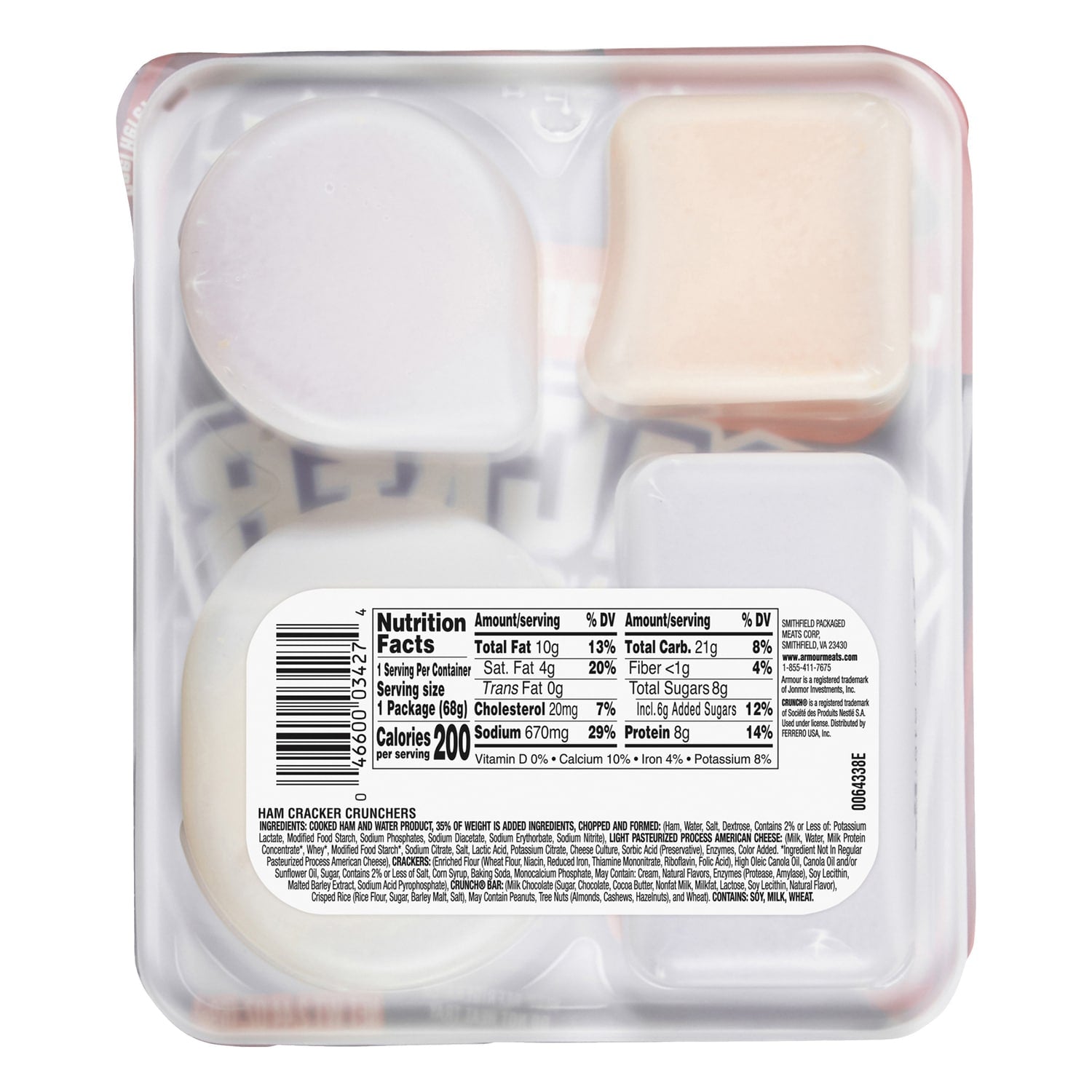 Armour LunchMakers Ham and Cheese Cracker Crunchers with Crunch Bar, 1-ct.