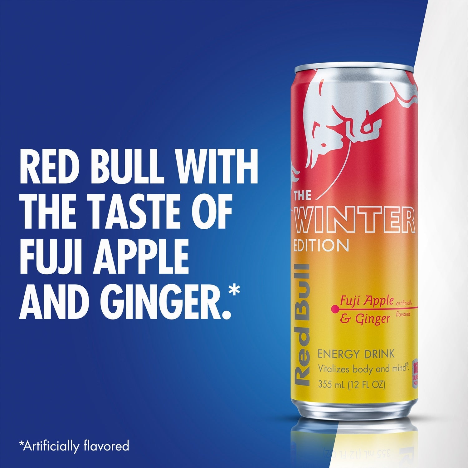 Red Bull Winter Edition Energy Drink, Fuji Apple &amp; Ginger, 12 fl. oz. Can, 114mg Caffeine, Taurine&nbsp;&amp; B&nbsp;Vitamins