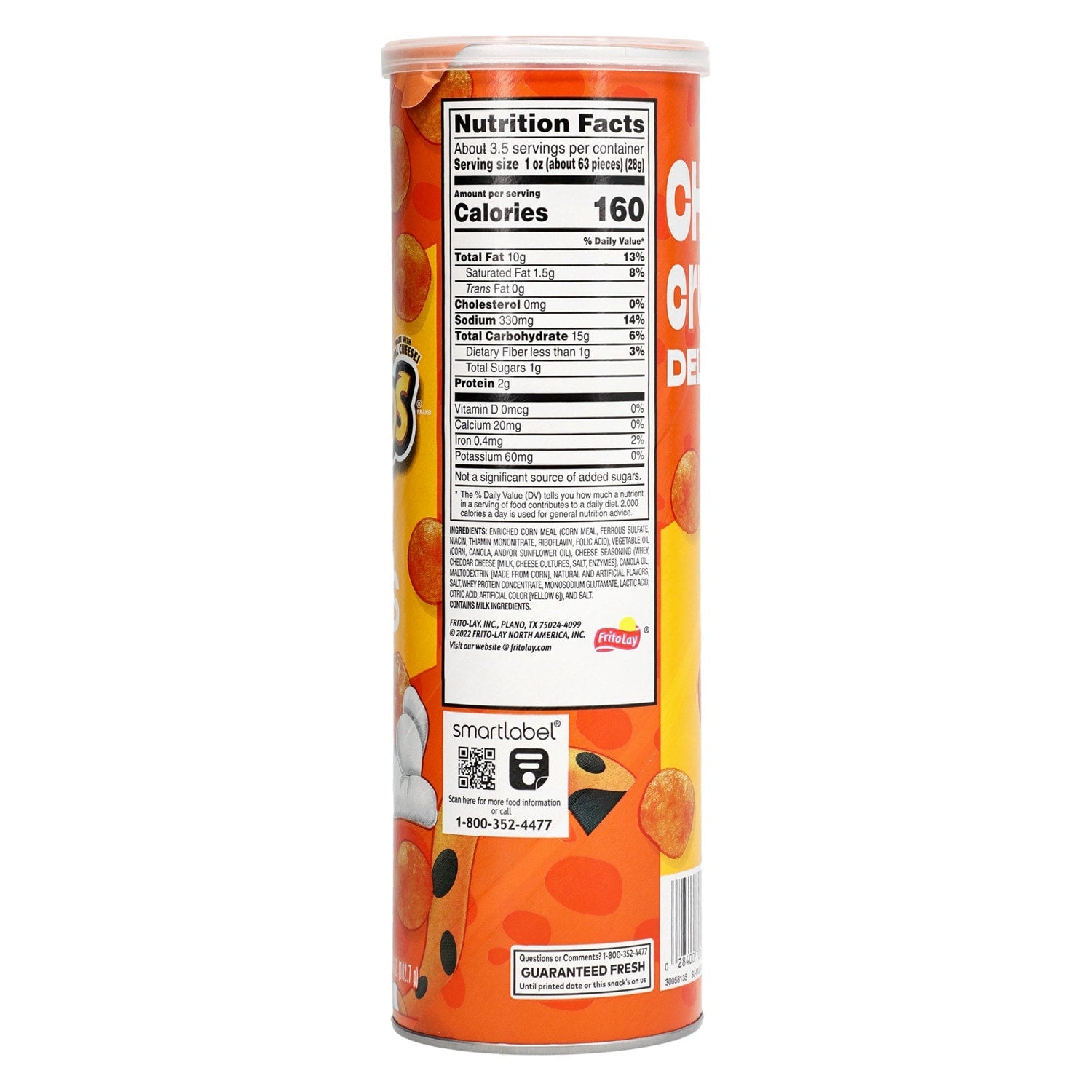 Cheetos Cheddar Flavored Minis Cheese Snacks, 1 Can