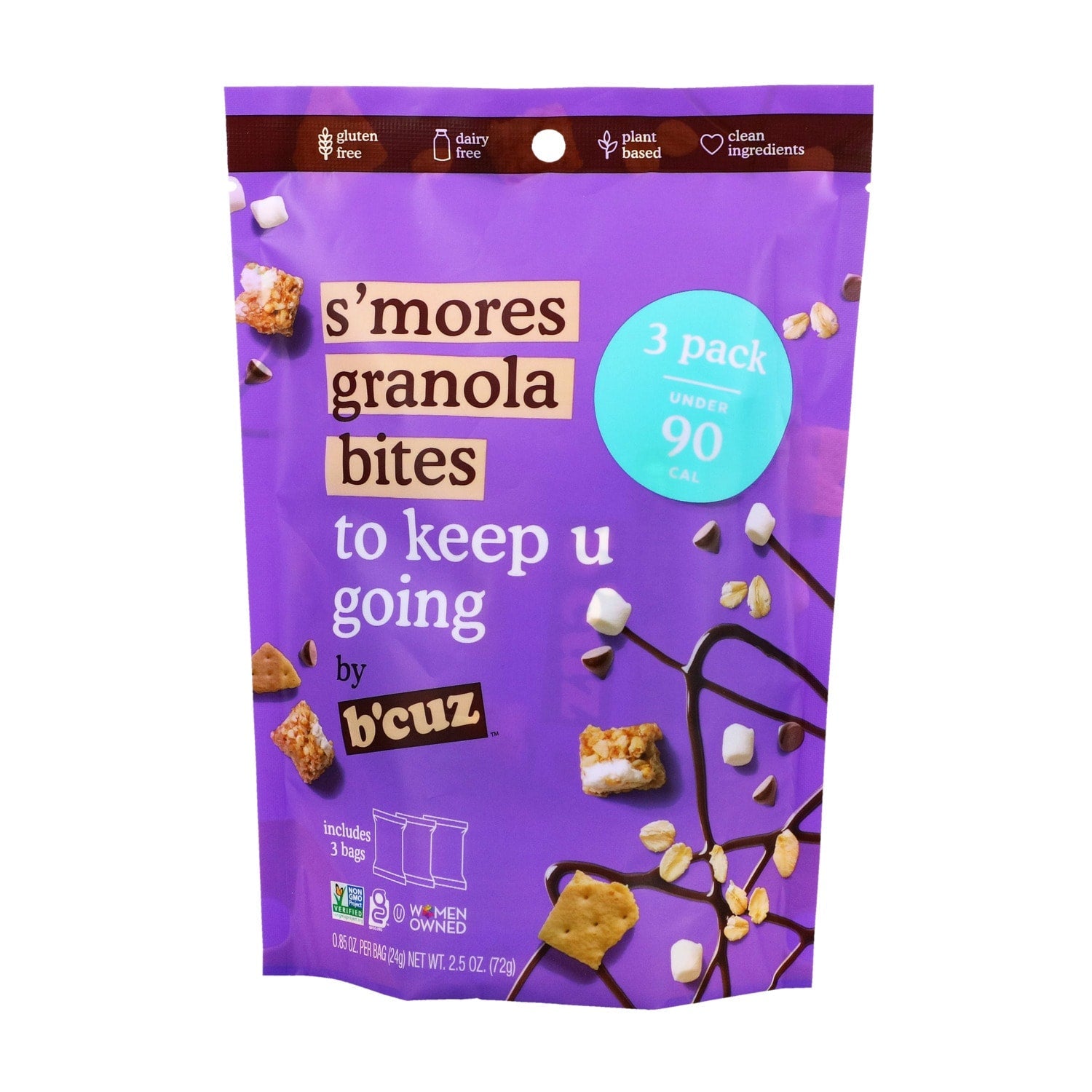 B'cuz S'mores Granola Bites, 2.6 oz. Bag
