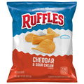 Ruffles Potato Chips Cheddar &amp; Sour Cream Flavored 1 1/2 Oz