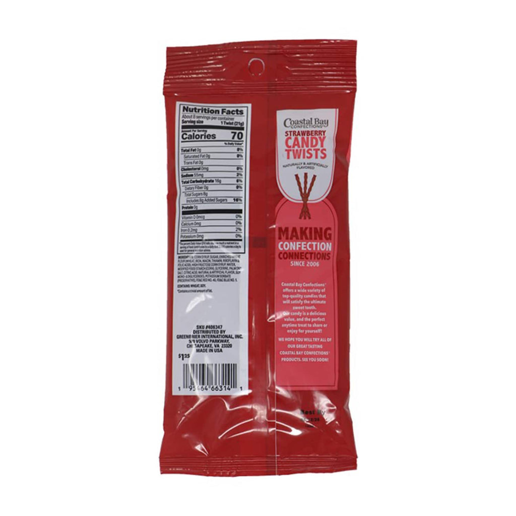 Coastal Bay Strawberry Candy Twists, 1-ct.