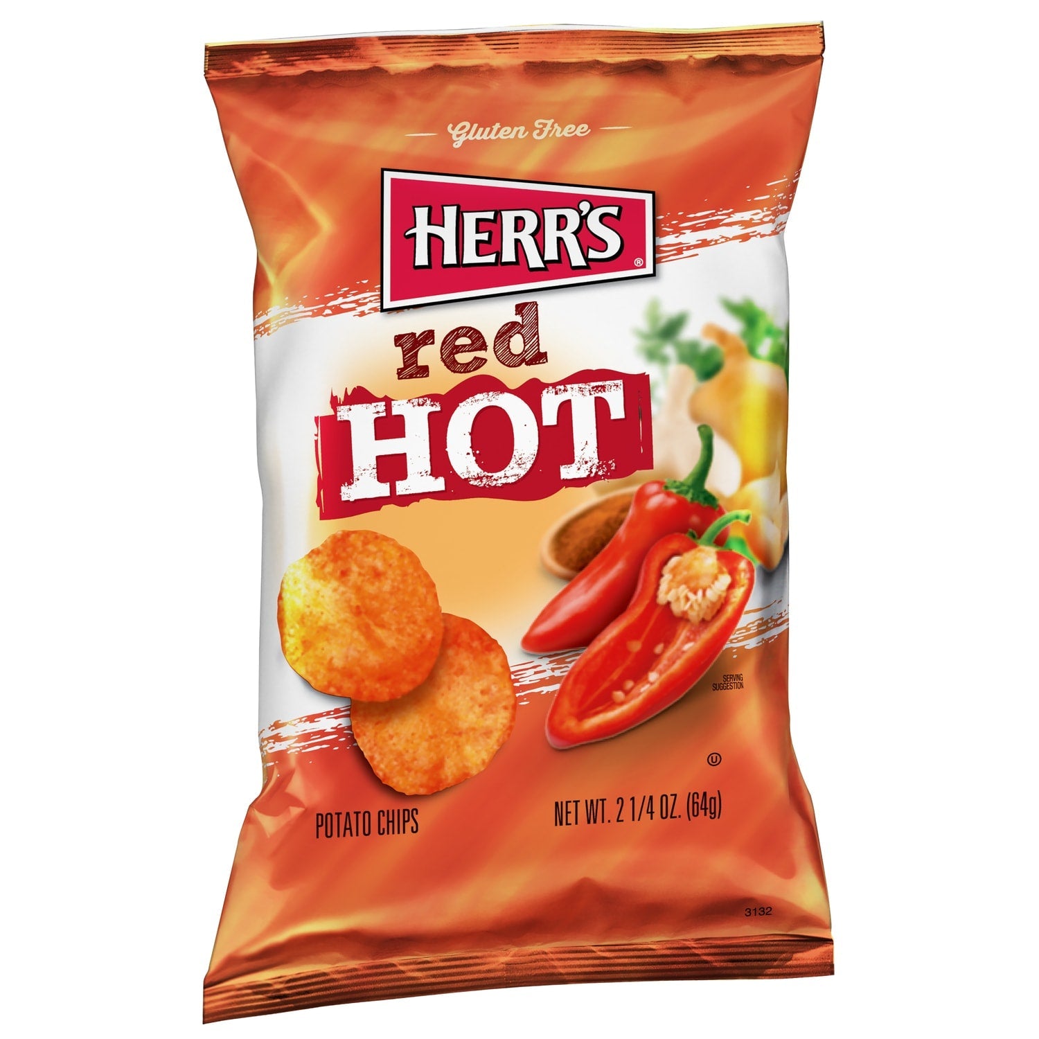Herr's Red Hot Potato Chips, 1-ct.