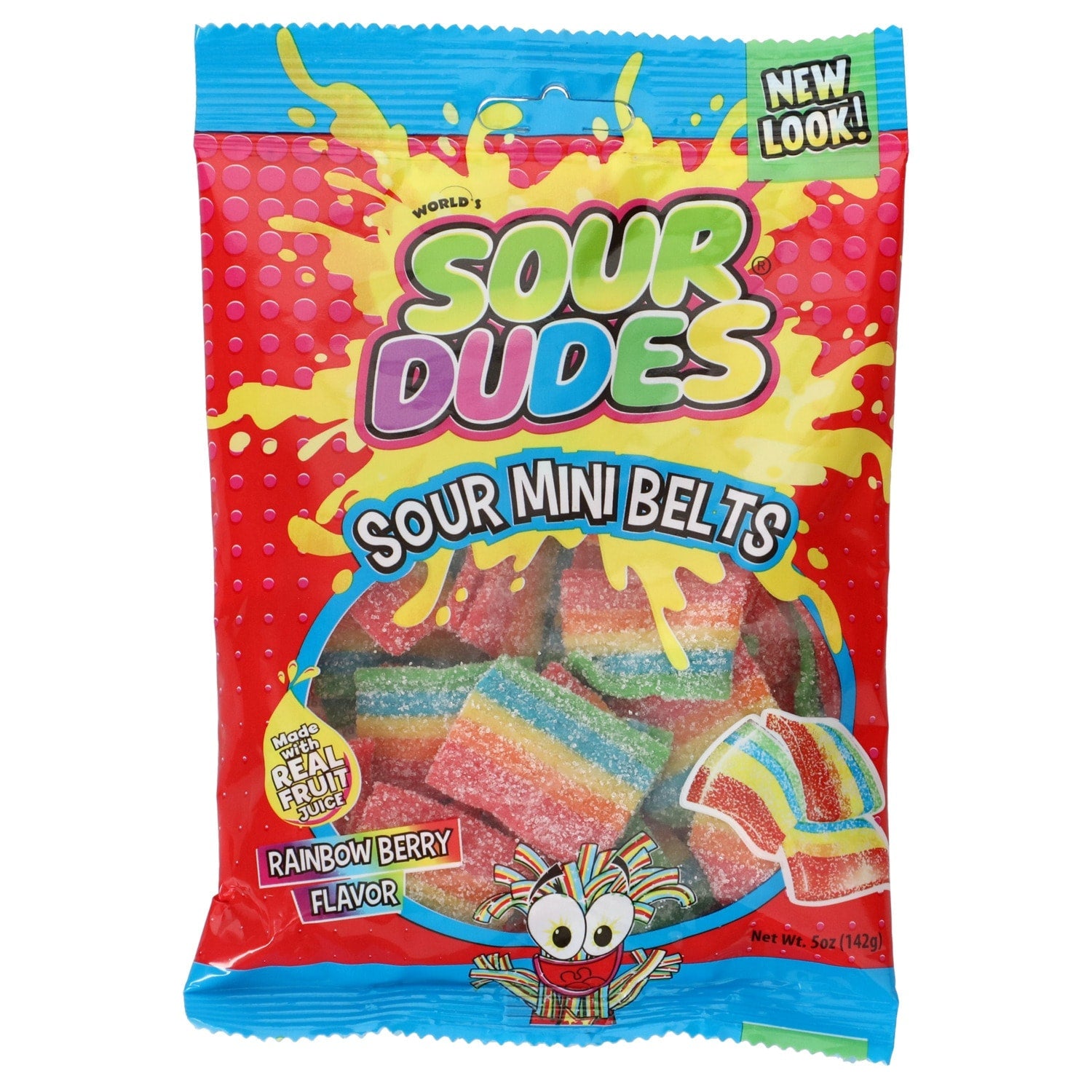 Sour Dudes Mini Belts Sour Candy, 5 oz.