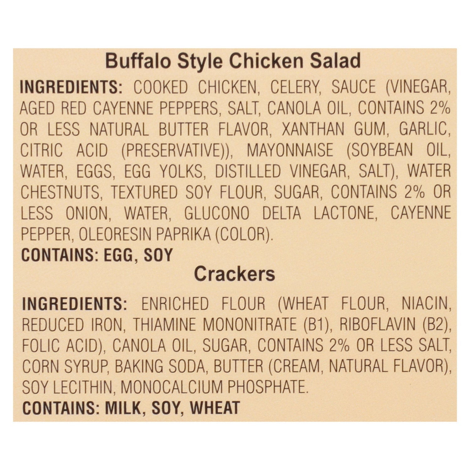 Brunswick Buffalo-Style Chicken Salad With Crackers, 1-ct.