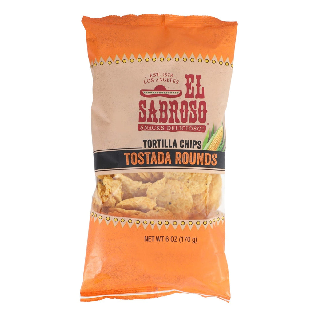 El Sabroso Tostada Round Tortilla Chips, 1-ct.